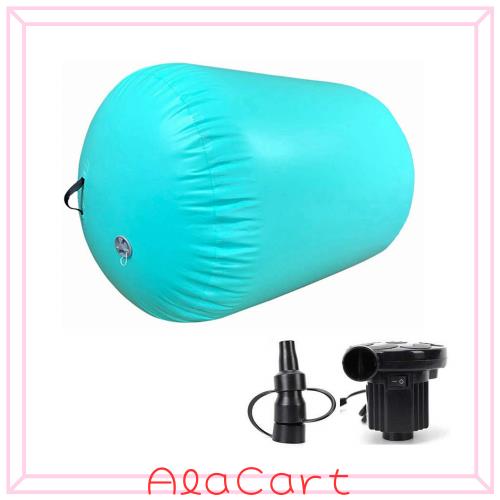 Kaiersn エアーロール インフレータブル 体操 バク転練習 空気入れ 軽量 エアマット バレルロール エアポンプ付き 体操/ヨガ/トレーニン