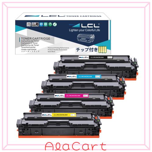 LCL CANON用 キャノン用 054 054H CRG-054 CRG-054H CRG-054BLK CRG-054HBLK CRG-054HCYN CRG-054HYEL CRG-054HMAG (4色セット) 互換トナ