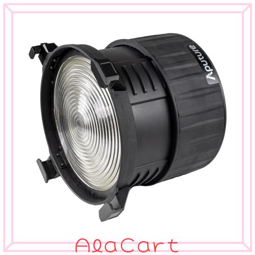 Aputure F10 Fresnelレンズ ズームレンズ 15°-45°ビーム角集束 Aputure 600D PRO、120Dii、300Dii、300Xなどと他のBowen-Sマウントライ