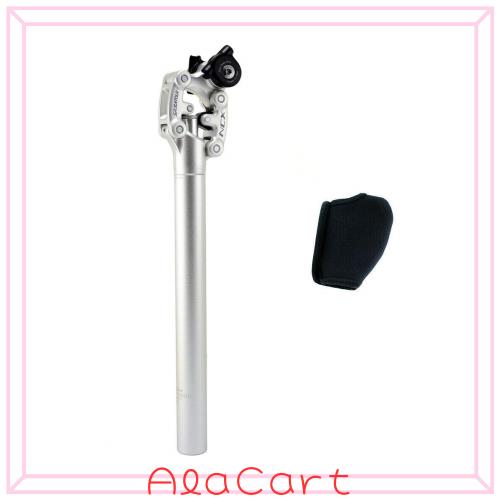 その他のスポーツ SR SUNTOUR SP12 NCX Suspension Seat Post with Protective Cover 31.6X400mm, Silver, VK2298