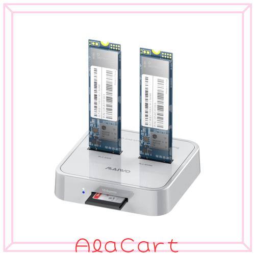 MAIWO K3016SD デュアルベイ外付けハードドライブドッキングステーション USB3.1 GEN2 10Gbps M.2 SSDエンクロージャー SD Expressカード