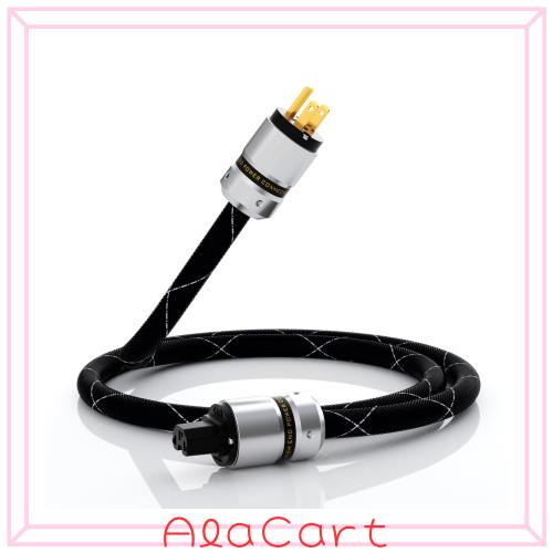 Monosaudio 12AWG HiFiオーディオ電源ケーブル 純銅 3ピン 125V/15A AC電源ケーブル C13金メッキ電源プラグ 音質向上 オーディオ用電源コ