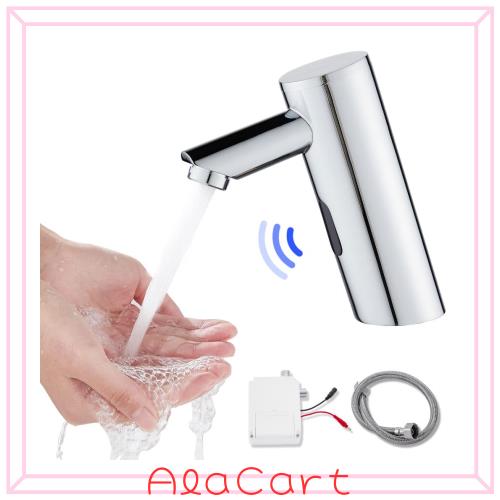 Maynosi 洗面用水栓 センサー水栓 自動水栓 【単冷水】 赤外線センサー蛇口 スマート？水栓 非接触式 節水 手洗い自動 電池式（バッテリー