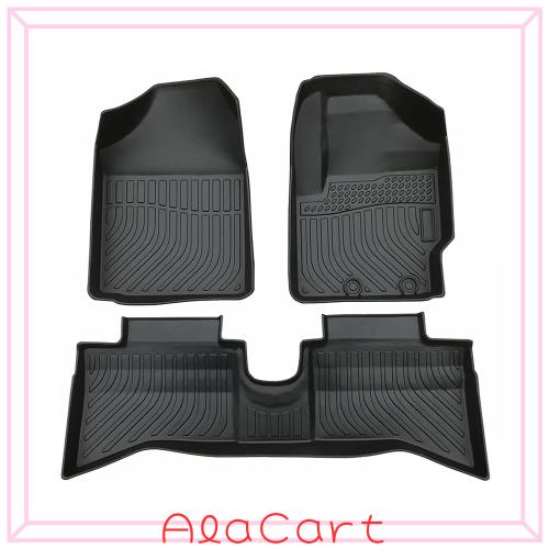 Orealauto アクア NHP10系 フロアマット 純正 防水 ゴム 3d立体 運転席＆助手席＆後部座席 カーマット 新型 TPE素材 ラバーマット 2017.6-の通販は