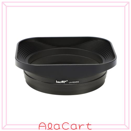 Haogeレンズフードメタルスクエアバヨネット にとって に適用 Sony FE 40mm F2.5 G FE 50mm F2.5 G FE 24mm F2.8 G レンズフード、メタル