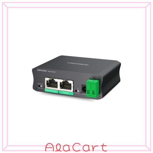 LINOVISION 産業用 ギガビット 30W PoE スプリッター、DC12V・24V / 1G データ/ パッシブ PoE出力をサポート、出力切替可能、IPカメラ/ I