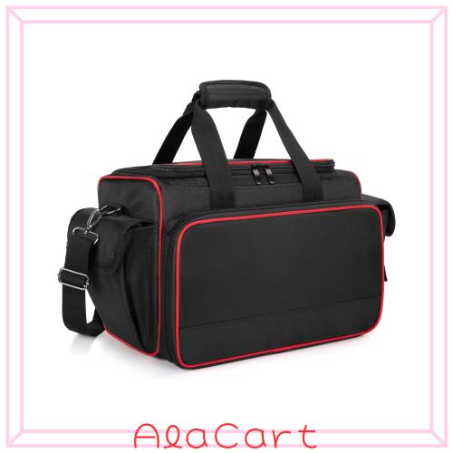 BAFASO 理髪バッグ ヘアメイクバッグ 調節可能な仕切り付き ヘアスタイリストバッグ ヘアカットツール 収納 持ち運び (バッグのみ) 黒の通販は 5,646円