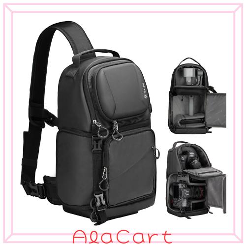 TARION カメラバッグ スリングバッグ ドローンバッグ リュック ハードシェル ショルダーバッグ 撥水加工 サイドアクセス フールオープニ