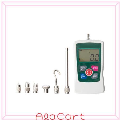 Beslandsデジタルフォースゲージ 500N プッシュプルゲージ AMF-500 小型 フォースメーター 精度±1% ピーク値計測可能 引張/圧縮力測定 (