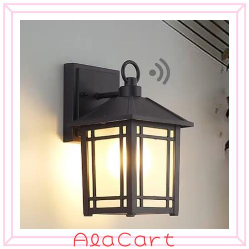 ALLUCK LED 玄関ライト ポーチライト 光感センサーライト明暗センサー 和風 屋外 防雨型照明器具 夜間自動点灯 ブラケットライト ウォー