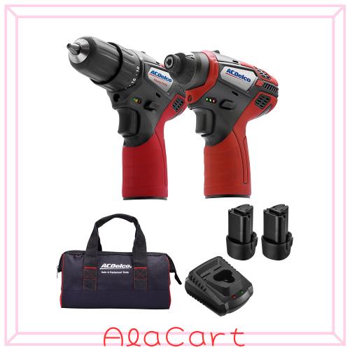 ACDelco G12 10.8V コードレス電動せん孔機＆インパクトドライバーキット ARI12105
