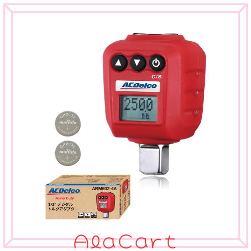 ACDelco 1/2” (12.7mm) デジタルトルクアダプター 測定範囲34-340Nm 高精度 ブザー＆LED警告灯内蔵 ISO6789 校正証明書付属 自動車エンジ 8,878円