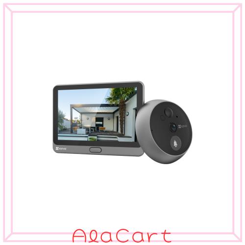 EZVIZ Wireless Smart Peephole Doorbell Camera, 4.3-Inch Color Touch Screen, 3-Month Battery Life, 1080P Home Security Door Viewe