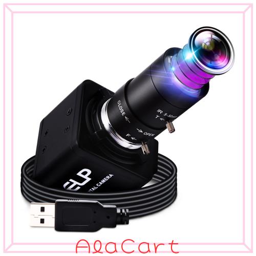 ELP 260fps 光学ズームWebカメラ 200万画素 高速 ウェブカメラ 2.8-12mm可変焦点レンズ Web会議用カメラ 1/3” CMOS OV4689 1080p 60fps W