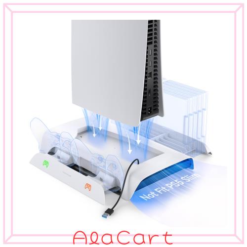 PS5用 スタンド 縦置き KIWIHOME PS5用 冷却スタンド PS5用 冷却ファン ps5用 縦置きスタンド ps5用 スタンド RGB 充電スタンド コントロの通販は 5,469円