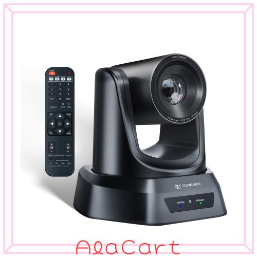 TONGVEO web会議カメラ 3倍光学ズーム 1080P 238万画素 60fps HDMI USB3.0 PTZ会議室カメラ 左右350°回転 114°広角 OBS Youtube Skype