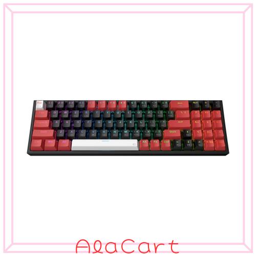 redragon k628 pro 75% 3モードワイヤレスrgbゲーミングキーボード,78ホットスワップ可能なコンパクトなメカニカルキーボードw/ホットス