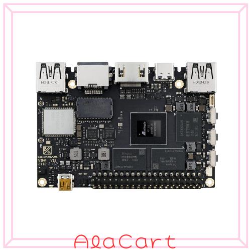Khadas VIM4 Amlogic A311D2 シングルボードコンピュータ SBC 4K UI HDMI入力 3つディスプレイ接続可能 LAN WiFi 6 BT5.1 8GB LPDDR4X RA