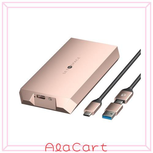 SETMSPACE M.2 SSD 外付けケース40 Gbps「タフガイ」対応Thunderbolt 3/4 M-Key PCIe NVME 2280 SSD用USB 4 M.2 SSDケース、ネジ固定式ソの通販は