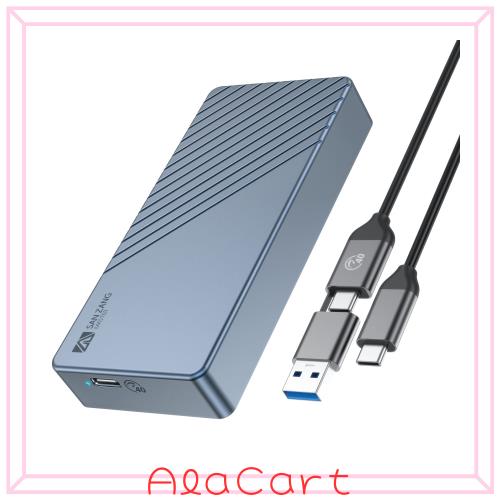 SAN ZANG M.2 SSD 外付けケース40Gbps 外付けケース M.2 SSDケース USB4.0 NVMe 高放熱 ポータブル アルミニウム製 エンクロージャ Thund