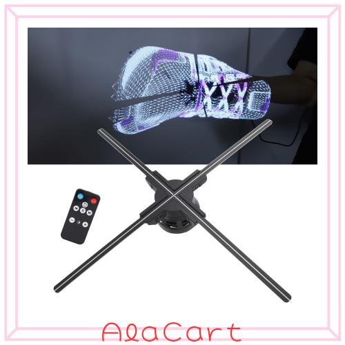 3Dホログラムファン、672 LED付き20インチ3Dホログラムプロジェクター3D広告ディスプレイ、サポートWiFi、PC、モバイルアプリリモコン、