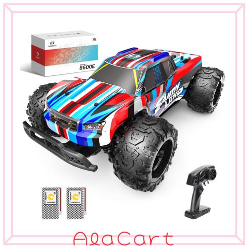 DEERC ラジコンカー オフロード 4WD 高速 22km/h ラジコン 無段階 1/22スケール RCカー RTR 全地形対応 2.4GHz 独立サスペンション 操作の通販は