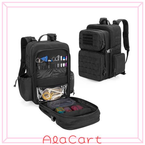 [Damero] 救急バッグ リュック MOLLE タクティカルバックパック 応急処置 アウトドア キャンプ ハイキング ブラック（バッグのみ）