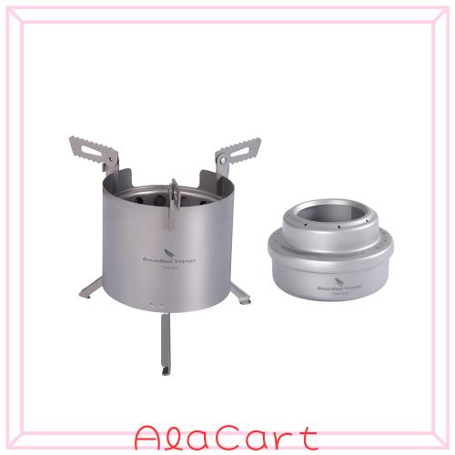 Boundless Voyage チタン 薪ストーブ アルコールストーブ 五徳付き 折り畳みスタンド バーナー 軽量 アウトドア用 バーベキューコンロ キの通販は 6,775円