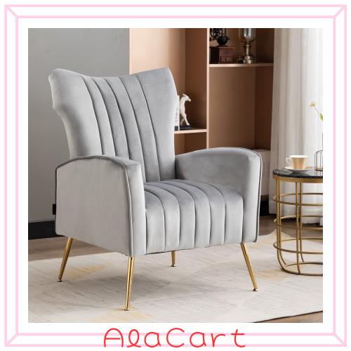 Altrobene ソファー 1人掛け ベルベット ソファ モダン 一人暮らし