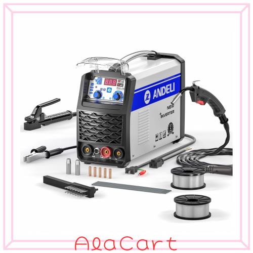 ANDELI 半自動溶接機 120AノンガスMIG/アーク溶接/lift TIG 100V/200V兼用 インバーター直流溶接機 MIG溶接 半自動 日本語取説書 MIG-250