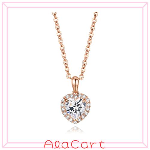 37.2°C ネックレス レディース 人気 ハート 18K コーディングシルバー925 スワロフスキー 金属アレルギー対応ネックレス “幸運の心” の通販は