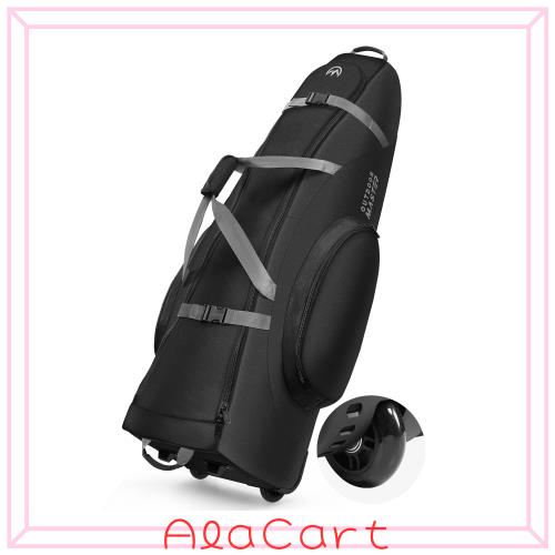 ゴルフバッグカバー 【キャスター付き・高密度900Dナイロン】 9.5型 / 48インチまで対応 OUTDOORMASTER 頑丈 軽量 ゴルフ トラベルカバー