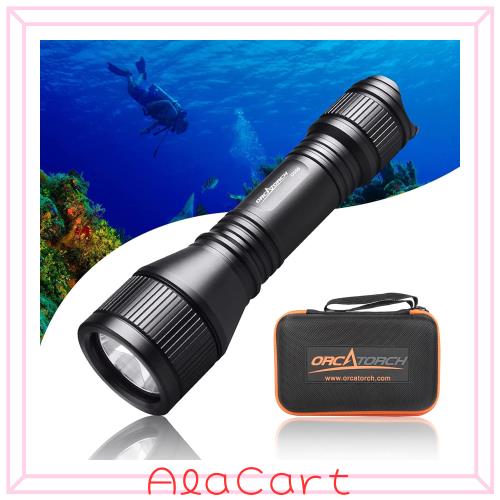 ORCATORCH D550 Max 1000ルーメン ダイビングライト ダイバーライト 多機能懐中電灯 LED ナイトダイビング 水中ライト 水中150mまで使用