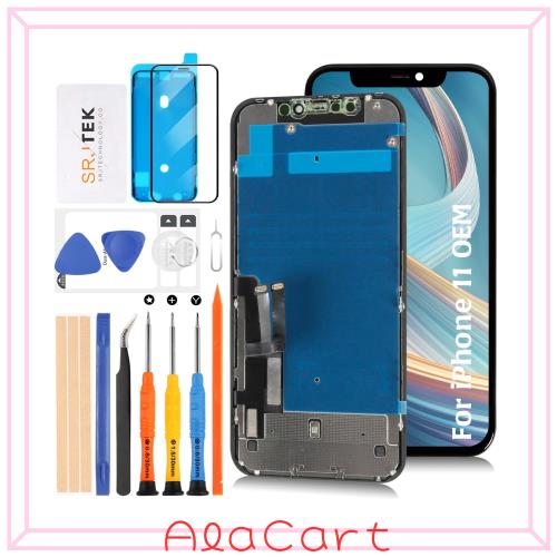 SRJTEK iPhone 液晶パネル Original 交換キット 画面交換修理用 オリジナル6.1インチ A2111 A2223