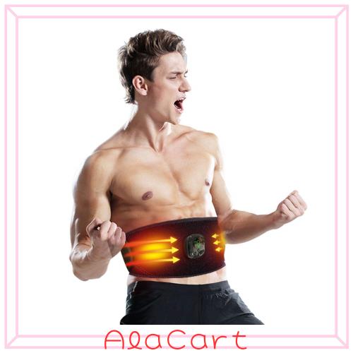 【2025強力モデル】 EMS 腹筋ベルト 筋トレ 腹筋パッド 電熱機能 筋肉運動 [ジェルシート不要] 充電式 男女兼用 日本語説明書