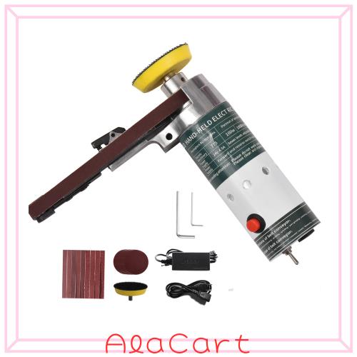 Weytoll 2in1 電動ベルトサンダー＆ポリッシャー 片手操作 100W 10000回転数/分 ミニ 小型 電動グラインダー サンディングモデル 超強研磨