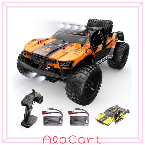 DEERC ラジコンカー 人気 オフロード こども向け 4wd RCカー 1/10スケール 初心者向け プレゼント 40？/h 操作時間40分 2.4GHz 防振 走破