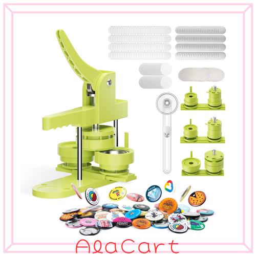 缶バッジマシーン 缶バッジ製造機 新型スライドステージ 組立/使用簡単 3サイズ金型ダイ付き 3サイズ交換可能(25/32/58mm) DIYバッジマシの通販は 16,081円