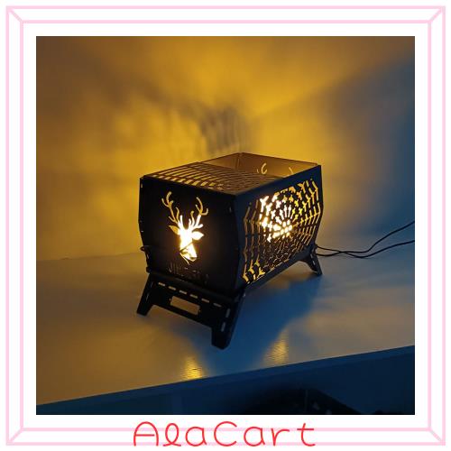 Pedoleco 焚火台 大型 キャンプ用 折り畳み式 エルクの形 荷重20kg 耐火シート/収納バッグ付き 携帯便利 コンパクト アウトドア用品 キャ