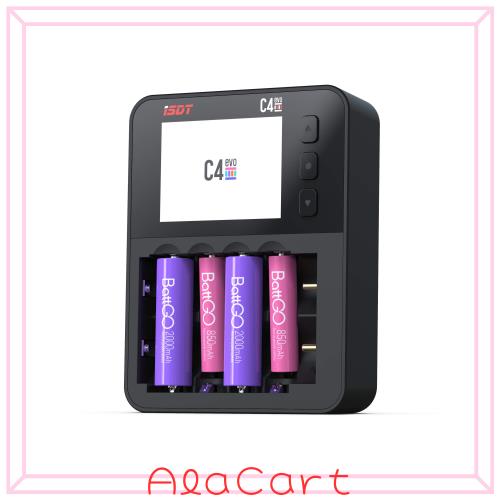ISDT C4EVO 急速充電器 単3/単4 18650対応 USB Type-C 36W