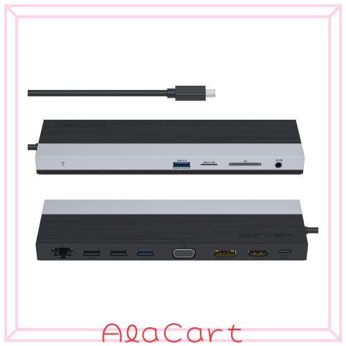 WAVLINK USB-C 4Kトリプル ドッキングステーション 100W 出力 USB3.0 USB-C 4K HDMI