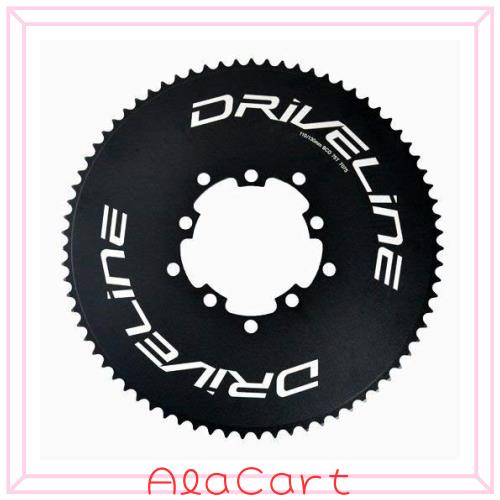 その他のスポーツ Driveline AL7075 Road Bike Bicycle TT Chainring 75T, BCD 110/130mm, Black #ST1496