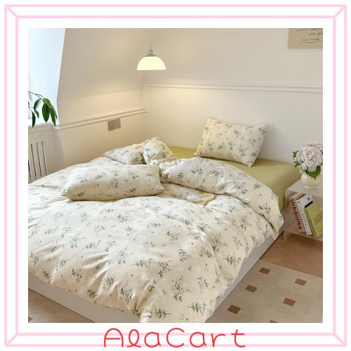 BUKAROOM 綿 100%【布団カバーセット 布団カバー セミダブル 4点セット】 掛け布団カバー ボックスシーツ 枕カバー ベッドカバー 寝具カ