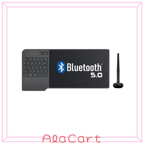 HUION ペンタブレット 板タブ 8.9 x 5.6インチ ワイヤレス Bluetooth対応 左手キーとダイヤル 効率的にお絵描き Windows Mac Android Chr