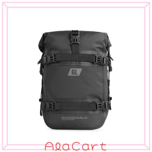 Rhinowalk エンジンガードバッグ バイク用 サイドバッグ 防水 6L容量 ロールトップ式 ベルト固定 多機能収納バッグ 取り付け簡単 ショルの通販は 6,976円