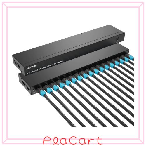 HDMI 分配器 1入力16出力 4K HDMI スプリッター 16出力同時出力 MT-VIKI HDMI スプリッター 16出力の16ポート HDMI1.4 スプリッター 4K 3