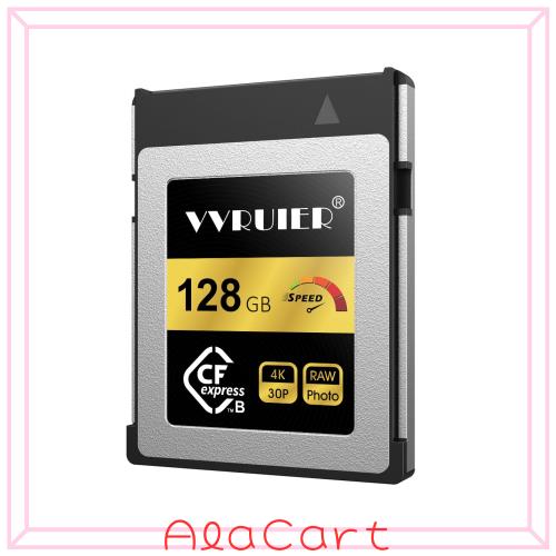 VVRUIER CFexpress Type B メモリーカード 128GB タフ仕様 連続撮影 4Kビデオサポート Z6/Z7/EOSR5/R6など多機種対応(128GB)