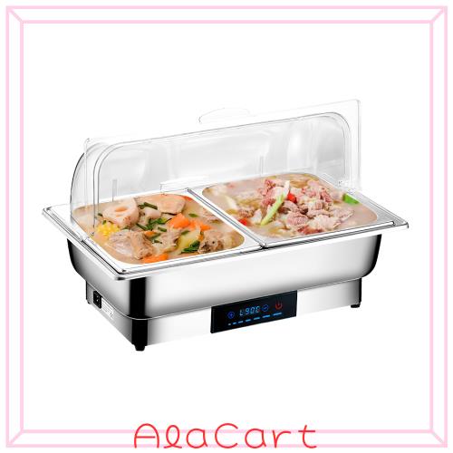 チェーフィングディッシュ chafing dish 13.5L 湯煎式 ステンレス製 保温調理鍋 ビュッフェサーバー food warm 温度調整加熱ウォーマー温