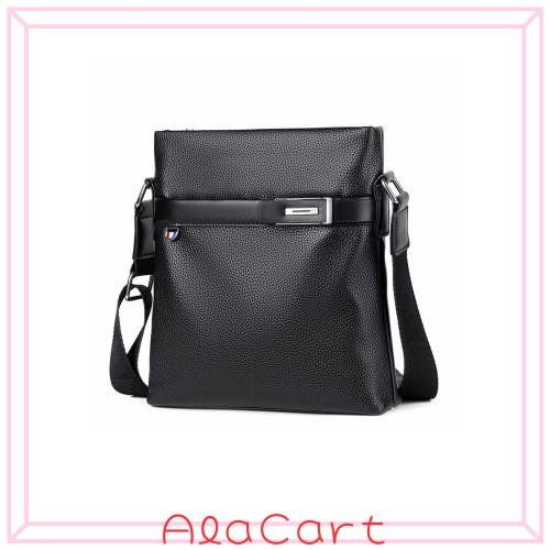 [Ｗｈａｔｎａ] 2way 天 然 牛革 ショルダーバッグ メンズ 斜め掛け胸バッグipad 9.7 収納可 縦型 メンズ ビジネス かばん 小さめメッセ