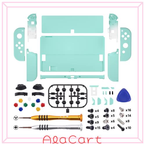 本体ではない-eXtremeRate switch oledに対応用バックプレート＆金属スイッチ 背面スタンド、switch 有機elに対応用スイッチ ジョイコンハの通販は